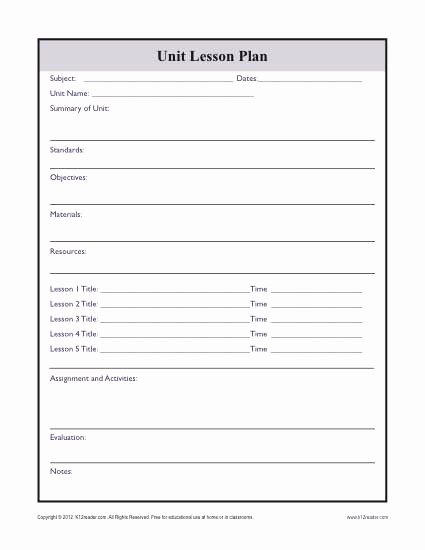 Elementary Lesson Plan Template Word Luxury Plex Unit Lesson Plan Template