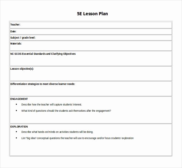 Elementary Lesson Plan Template Word New 18 Microsoft Word Lesson Plan Templates