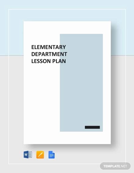 Elementary Math Lesson Plan Template Elegant Sample Elementary Lesson Plan Template 8 Free Documents