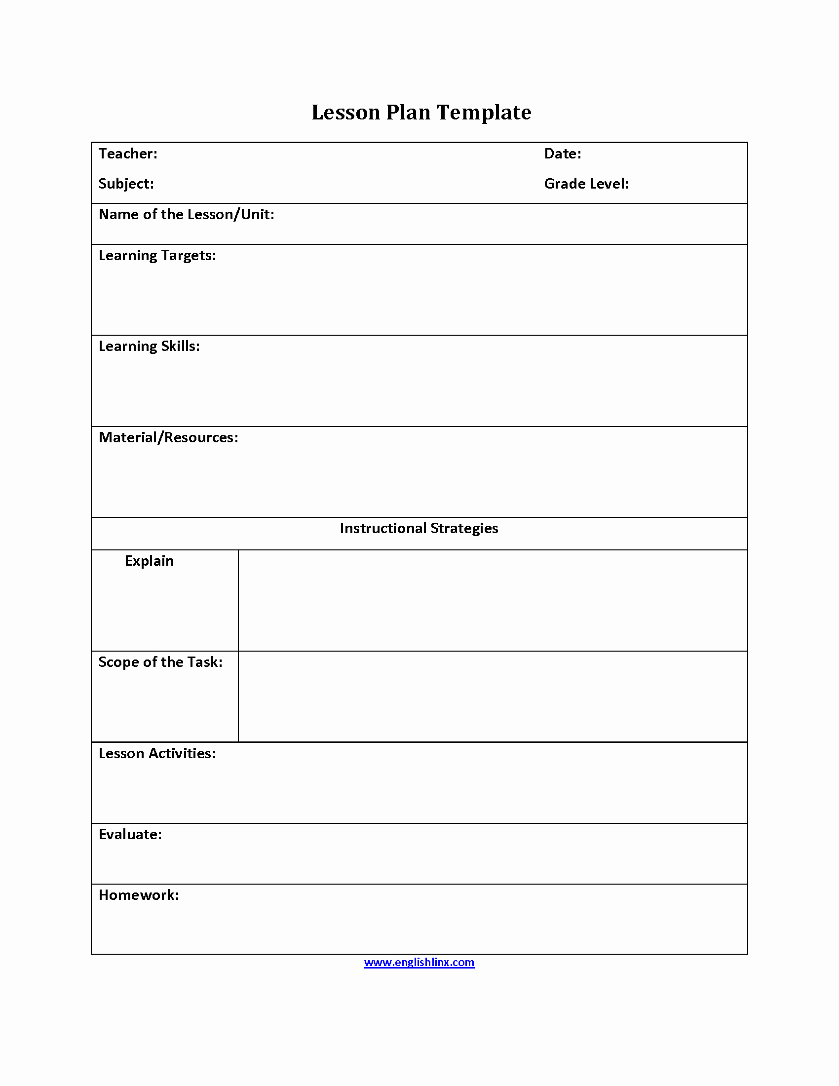 Elementary Math Lesson Plan Template Lovely What is Lesson Plan Template