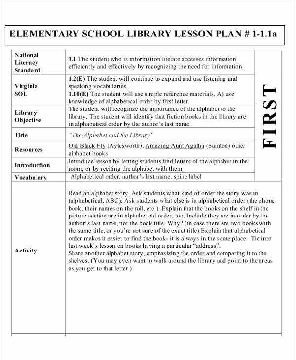 Elementary School Lesson Plans Template Inspirational 45 Lesson Plan Templates In Pdf
