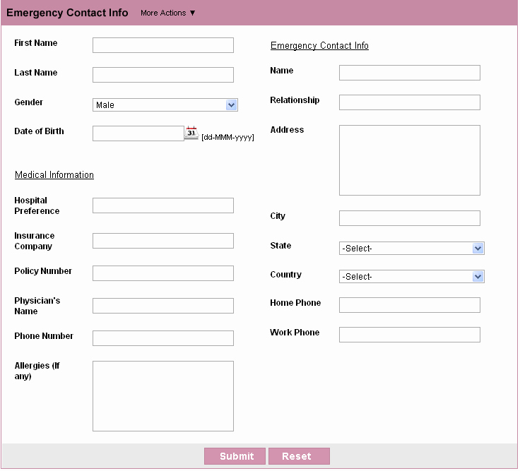 Emergency Contact form Template Word Best Of Emergency Contact Template