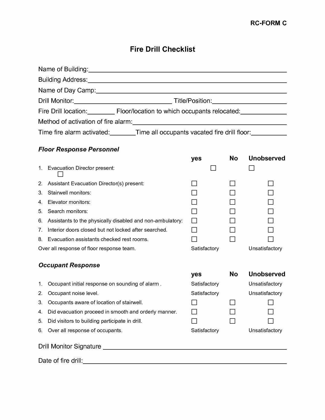 Emergency Room form Template Fresh Best S Of Operating Room Fire Drill Scenarios Fire