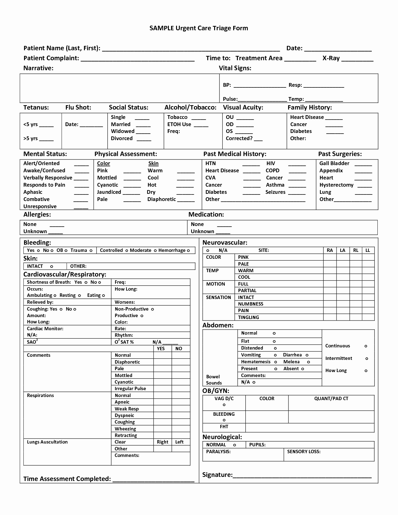 Emergency Room form Template Inspirational Free Er Triage Templates Invitation Templates