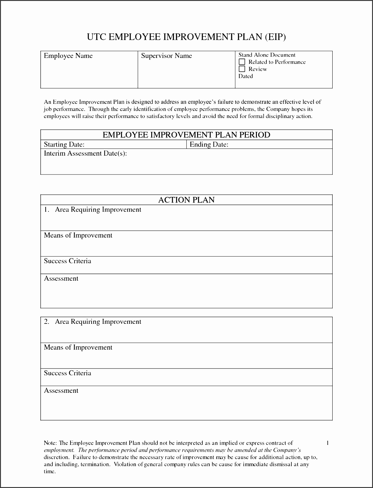 Employee Improvement Plan Template Best Of 5 Action Plan for Employees Sampletemplatess