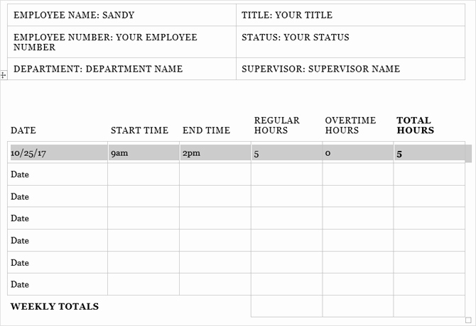 Employee Lunch Schedule Template Luxury Need A Timesheet Template to Track Your Hours Here are 12