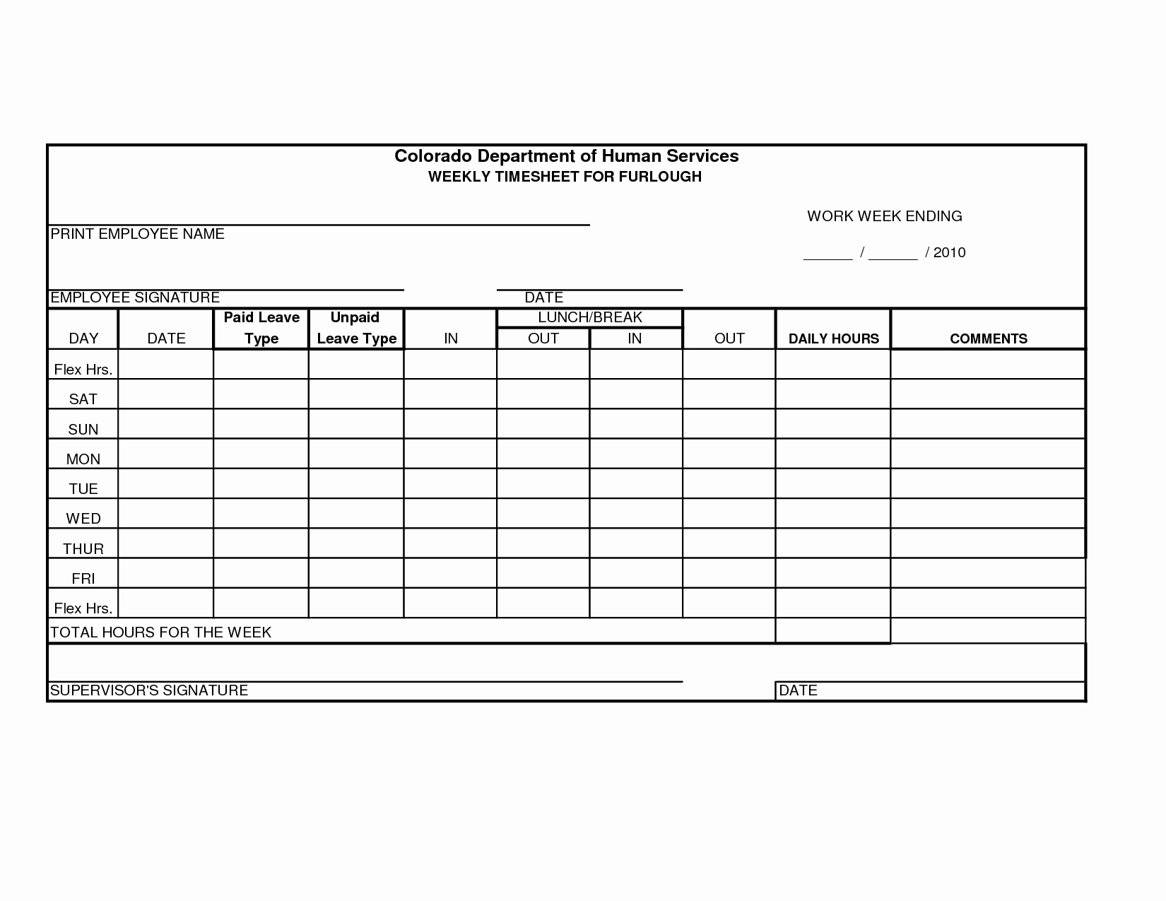 Employee Lunch Schedule Template New Free Printable Time Sheets forms