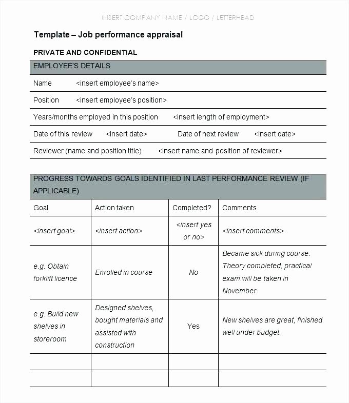 Employee Performance Appraisal form Template Awesome Performance Appraisal form Template Employee Beautiful