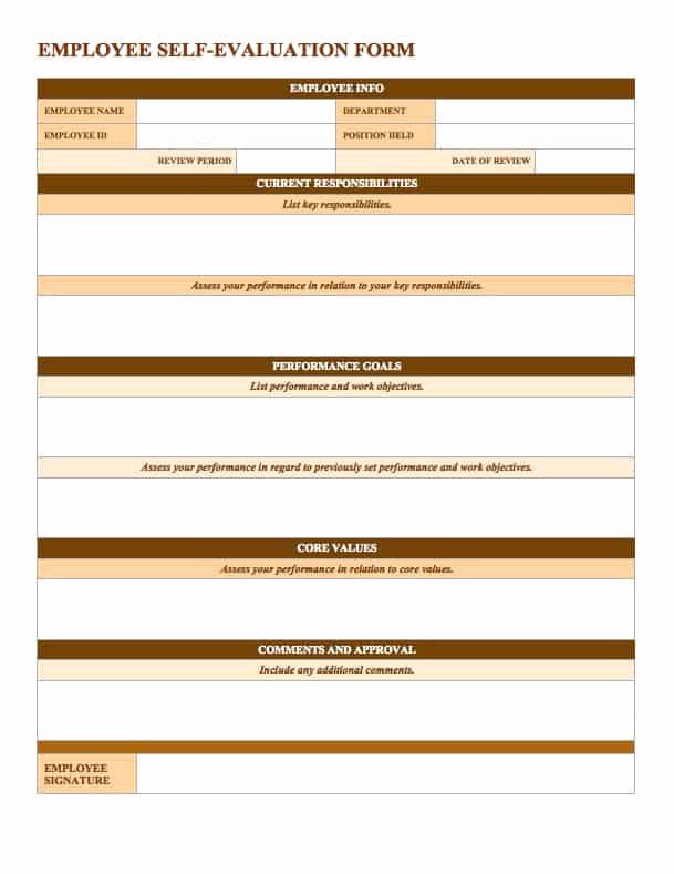 Employee Performance Review Template Free Awesome Free Employee Performance Review Templates