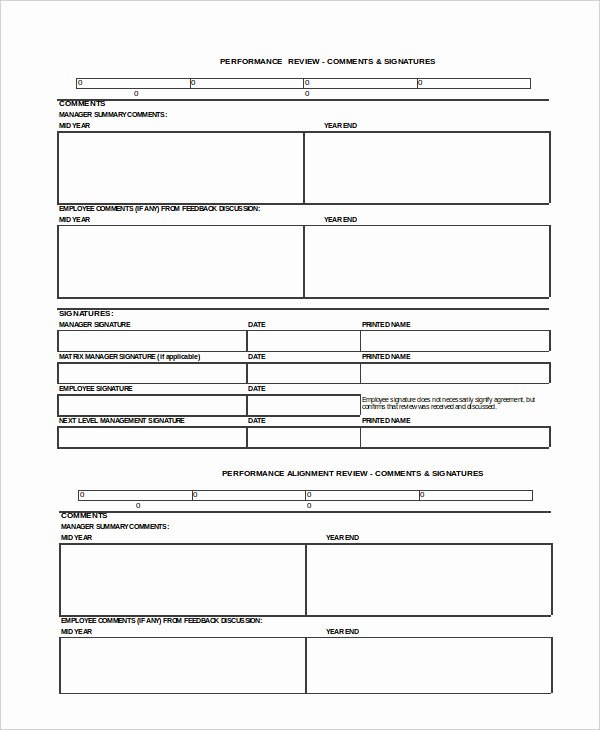 Employee Performance Review Template Word Fresh Performance Review Example 9 Free Word Excel Pdf