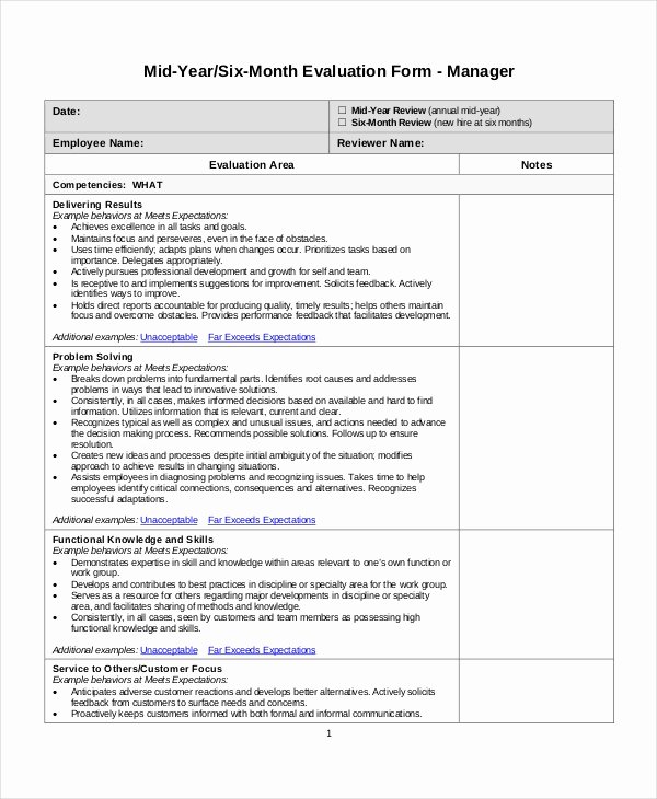 Employee Review form Template Unique Employee Review Templates 13 Free Pdf Documents