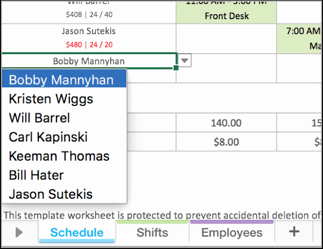 Employee Schedule Template Excel Fresh Free Excel Employee Scheduling Template