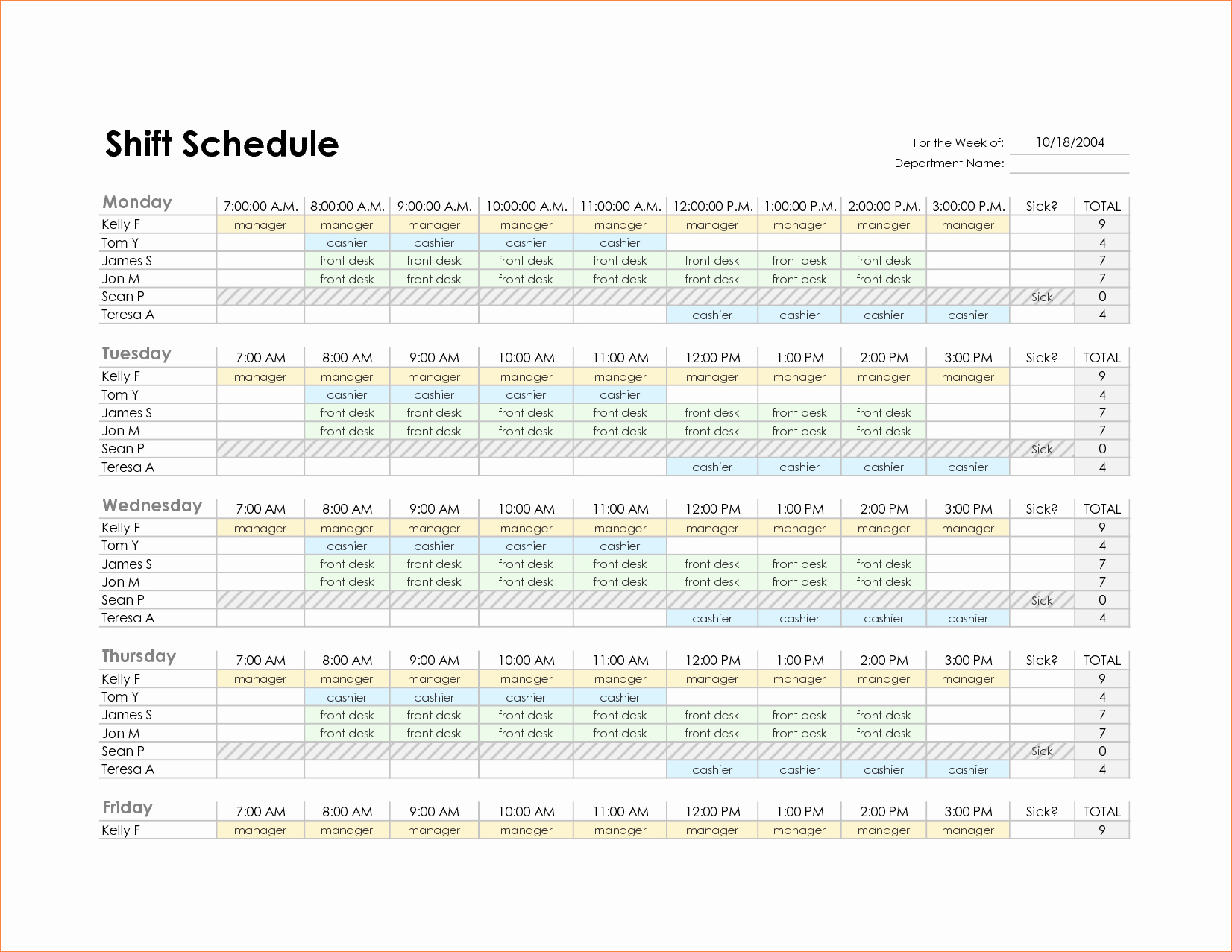 Employee Schedule Template Excel Fresh Monthly Employee Schedule Template Excel