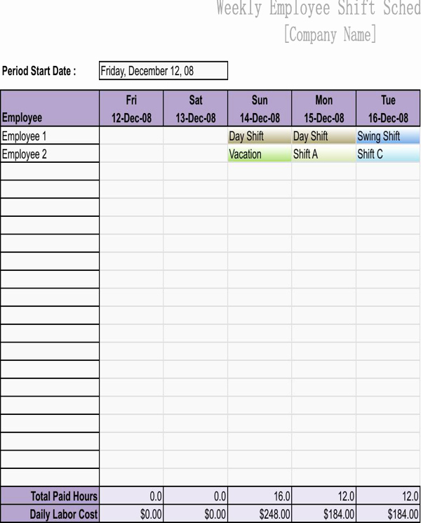 Employee Schedule Template Free Download Awesome Download Employee Work Schedule Template for Free