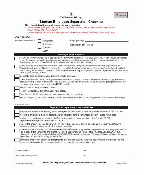 Employee Separation form Template New 5 Employment Separation form Templates Pdf Word