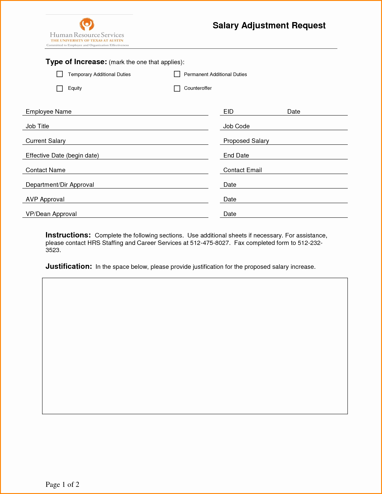 Employee Status Change form Template Unique 9 Salary Change form Template