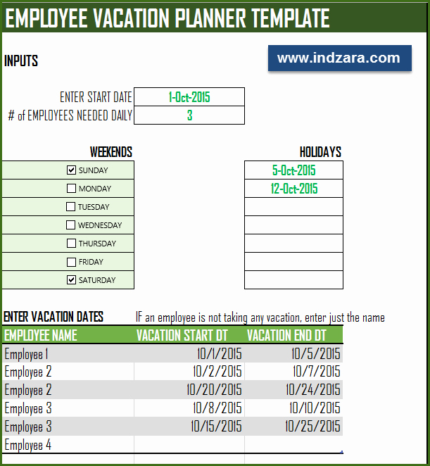 Employee Vacation Planner Template Excel Elegant Employee Vacation Planner Free Hr Excel Template for