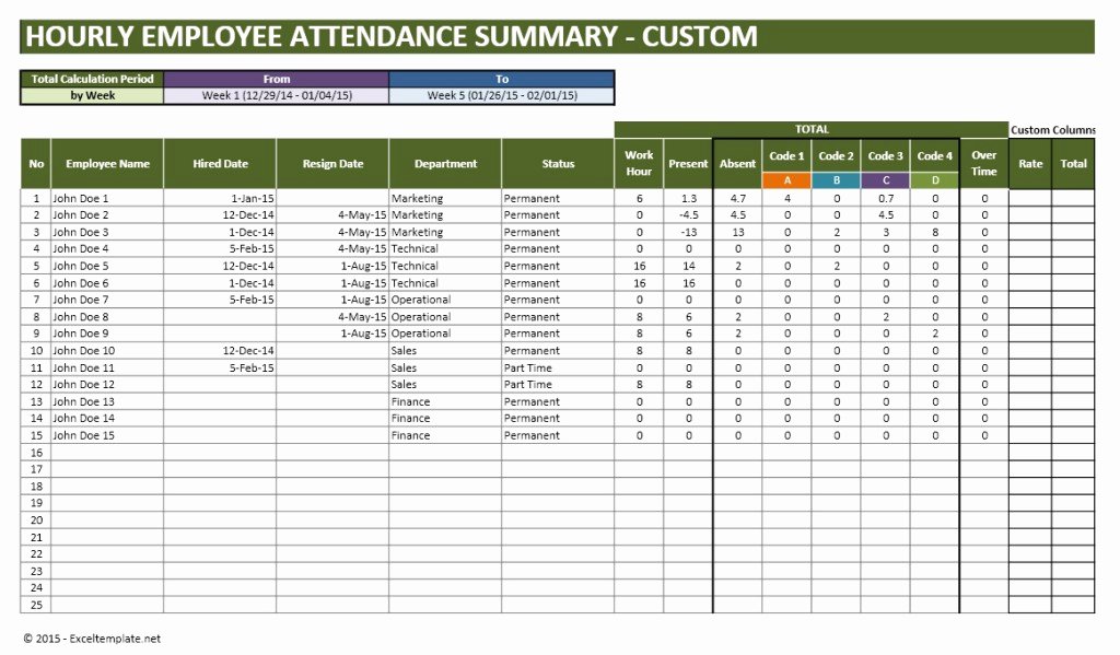 Employee Vacation Planner Template Excel Inspirational Employee Vacation Planner Exceltemplate