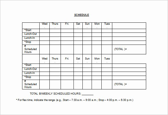 Employee Weekly Work Schedule Template Awesome Employee Work Schedule Template 17 Free Word Excel