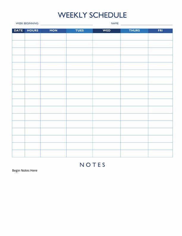 Employee Weekly Work Schedule Template New Blank Employee Schedule