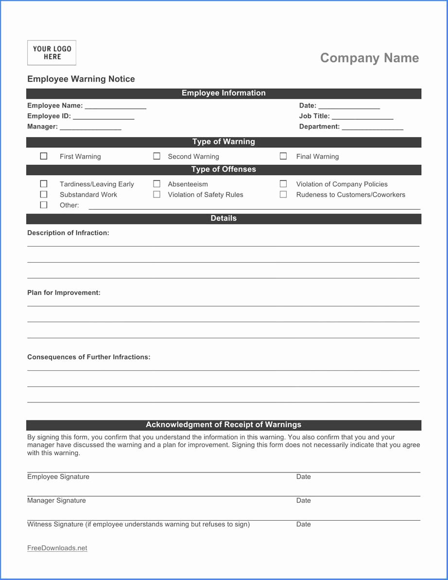 Employee Write Up forms Template Awesome Benefits Using An Employee Write Up form 88