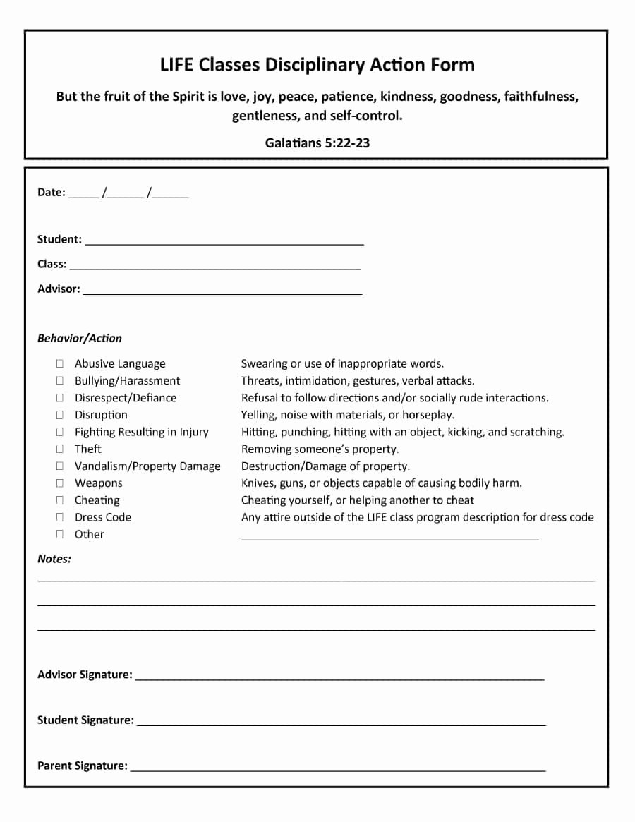 Employee Write Up forms Template Best Of 46 Effective Employee Write Up forms [ Disciplinary