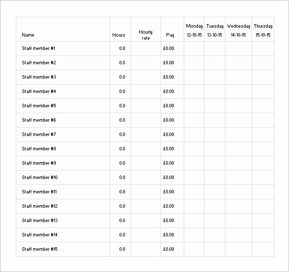 Employees Schedule Template Free Awesome 8 Staff Schedule Templates Docs Pdf Excel