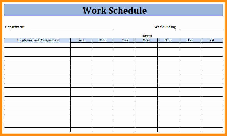Employees Schedule Template Free Luxury Employee Schedule Template Monthly – Printable Schedule