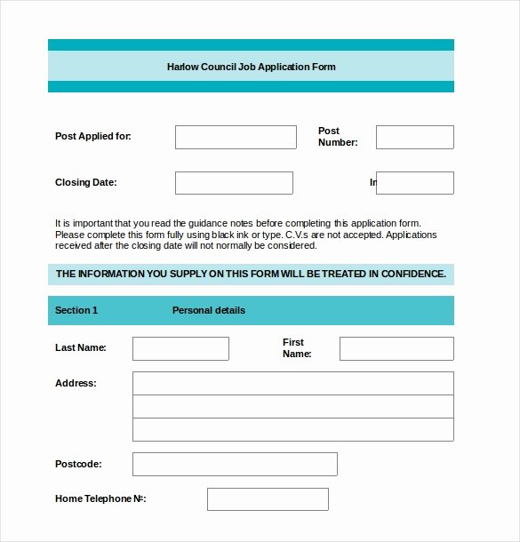 Employment Application form Template Beautiful Employment Application Templates – 10 Free Word Pdf