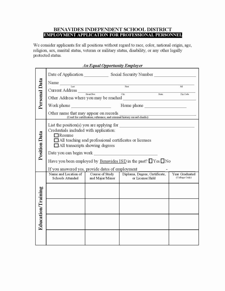 Employment Application form Template Lovely 14 Employment Application form Free Samples Examples