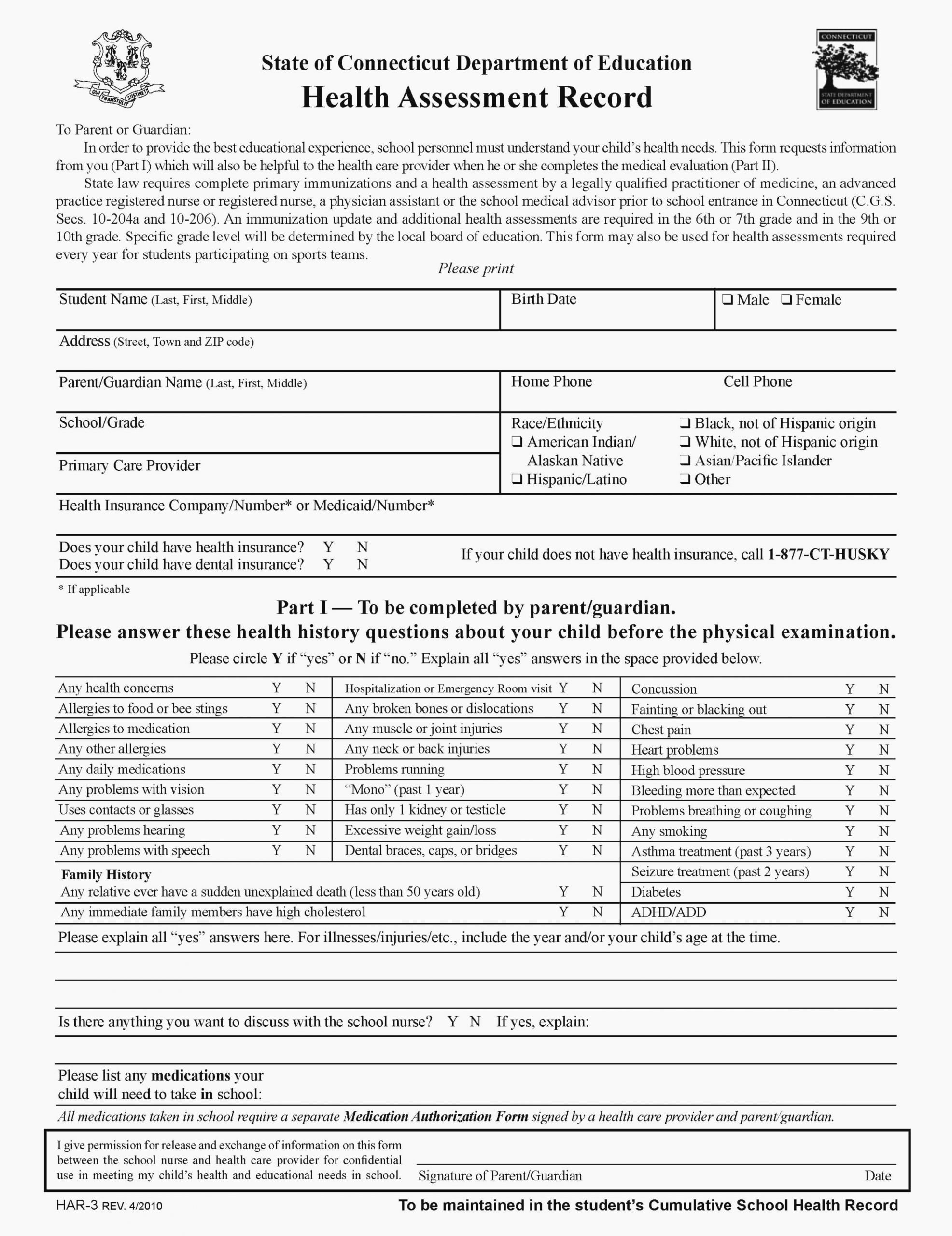 Employment Physical form Template New Five Facts that Nobody