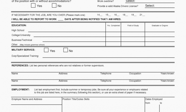 Employment Physical form Template Unique the History General Physical form