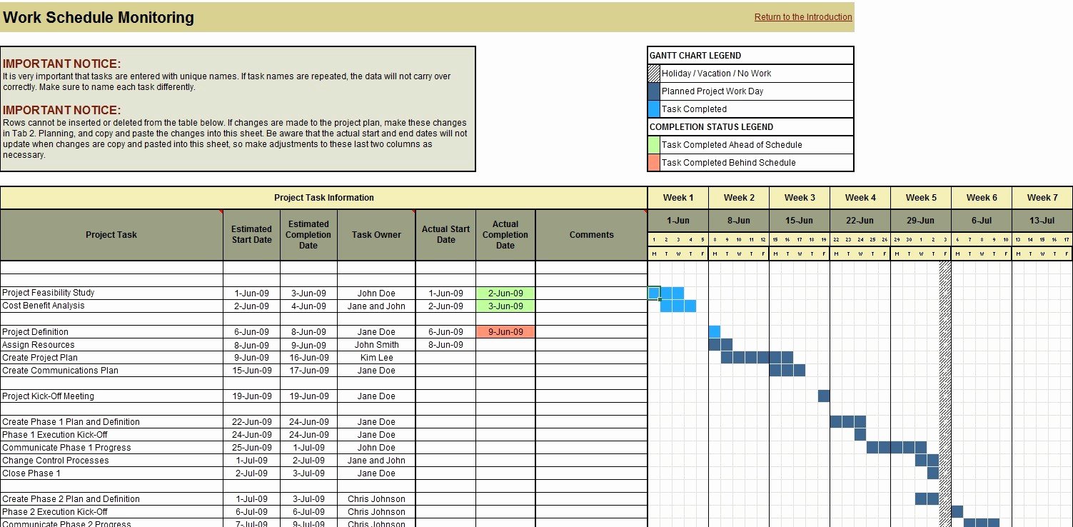 Engineering Project Plan Template Elegant Project Planning Scheduling and Monitoring Excel tool