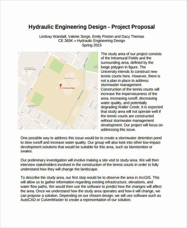 Engineering Project Plan Template Inspirational Engineering Proposal Templates 8 Free Documents In Word Pdf