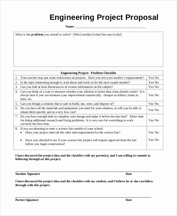 Engineering Project Plan Template Inspirational Sample Project Proposal 20 Documents In Word Pdf