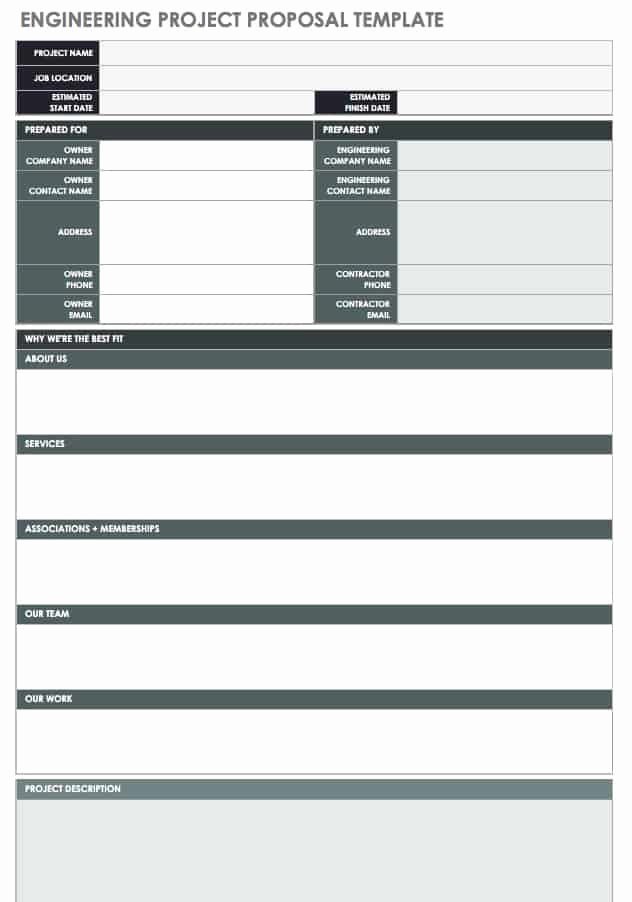 Engineering Project Plan Template New 17 Free Project Proposal Templates Tips