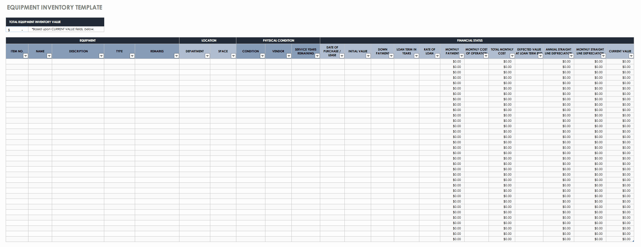 Equipment Checkout form Template Excel New Free Excel Inventory Templates Create &amp; Manage