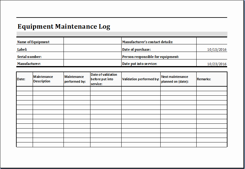 Equipment Maintenance Schedule Template Excel Elegant Pin by Microsoft Fice Templates On Microsoft Templates