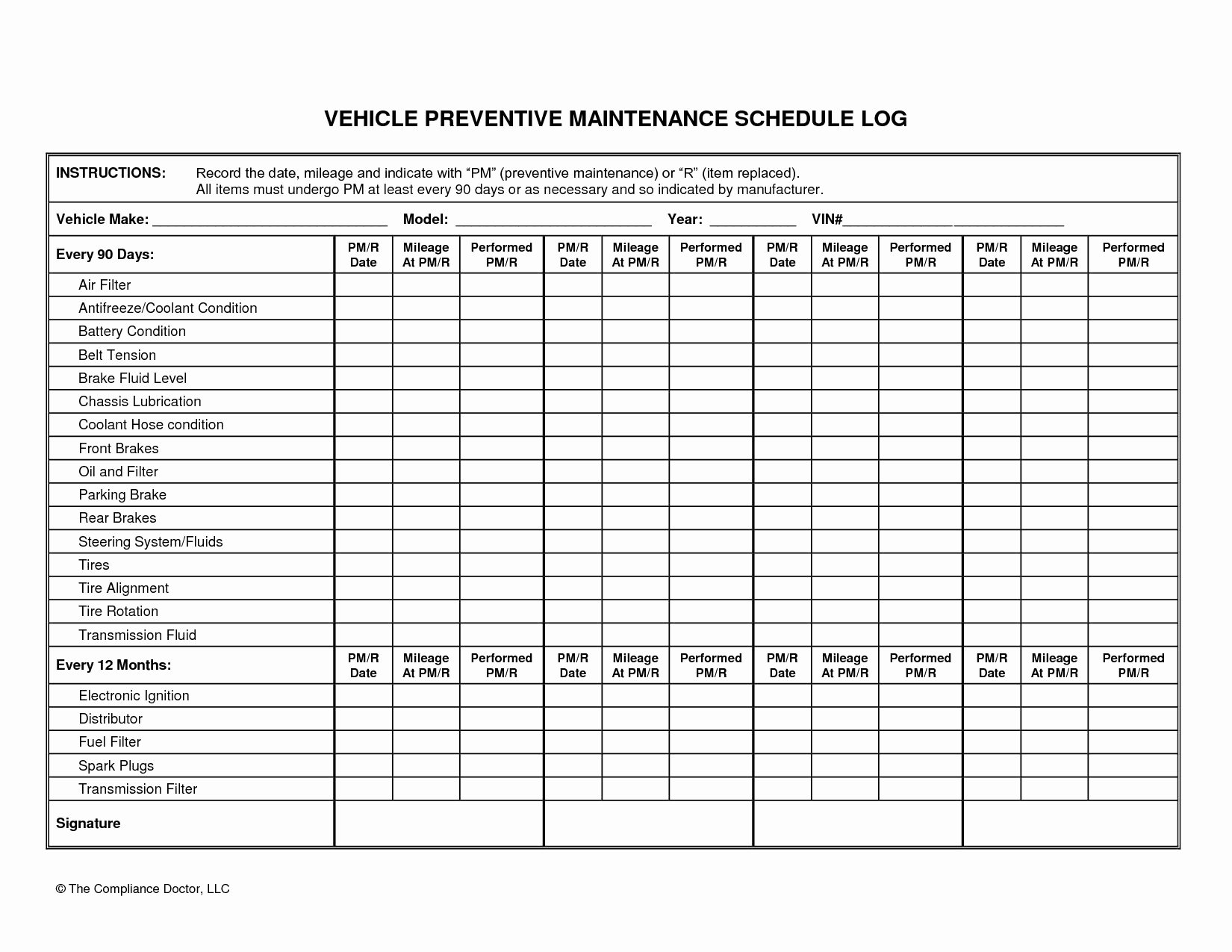 Equipment Maintenance Schedule Template Excel New Heavy Equipment Maintenance Spreadsheet Spreadsheet