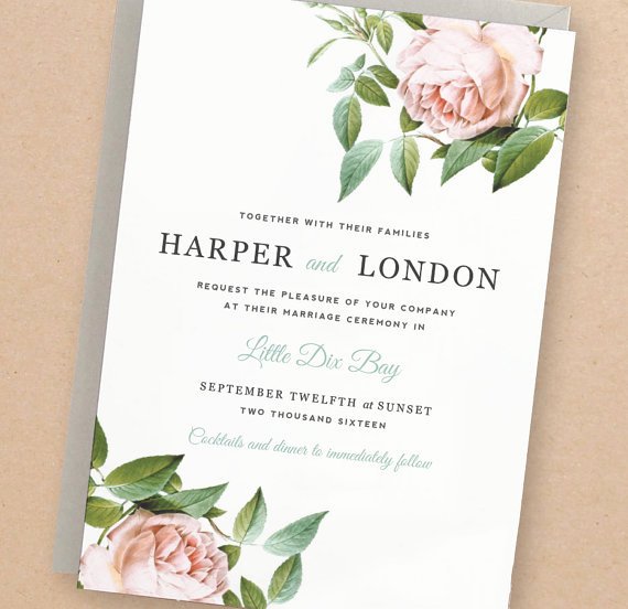 Etsy Wedding Invitation Template Luxury 13 Etsy Wedding Invite Templates