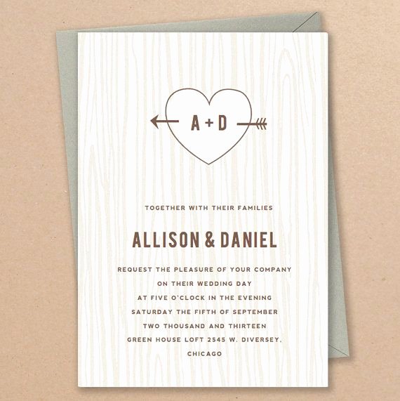 Etsy Wedding Invitation Template New Instant Download Initial Tree Diy Wedding Invitation