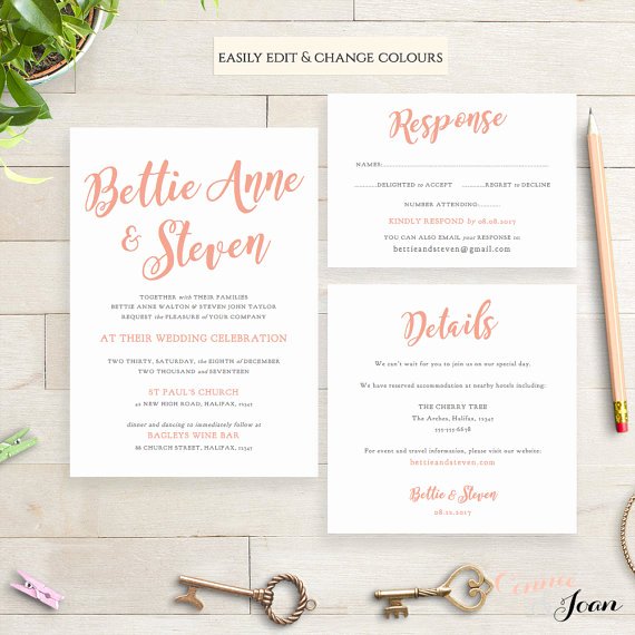 etsy wedding invitation template