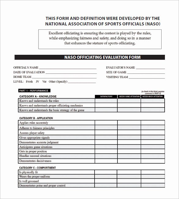 Evaluation form Template Free Luxury 12 Free Basketball Evaluation forms