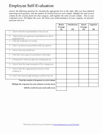 Evaluation form Template Free Luxury Printable Employee Evaluation form Template Customize