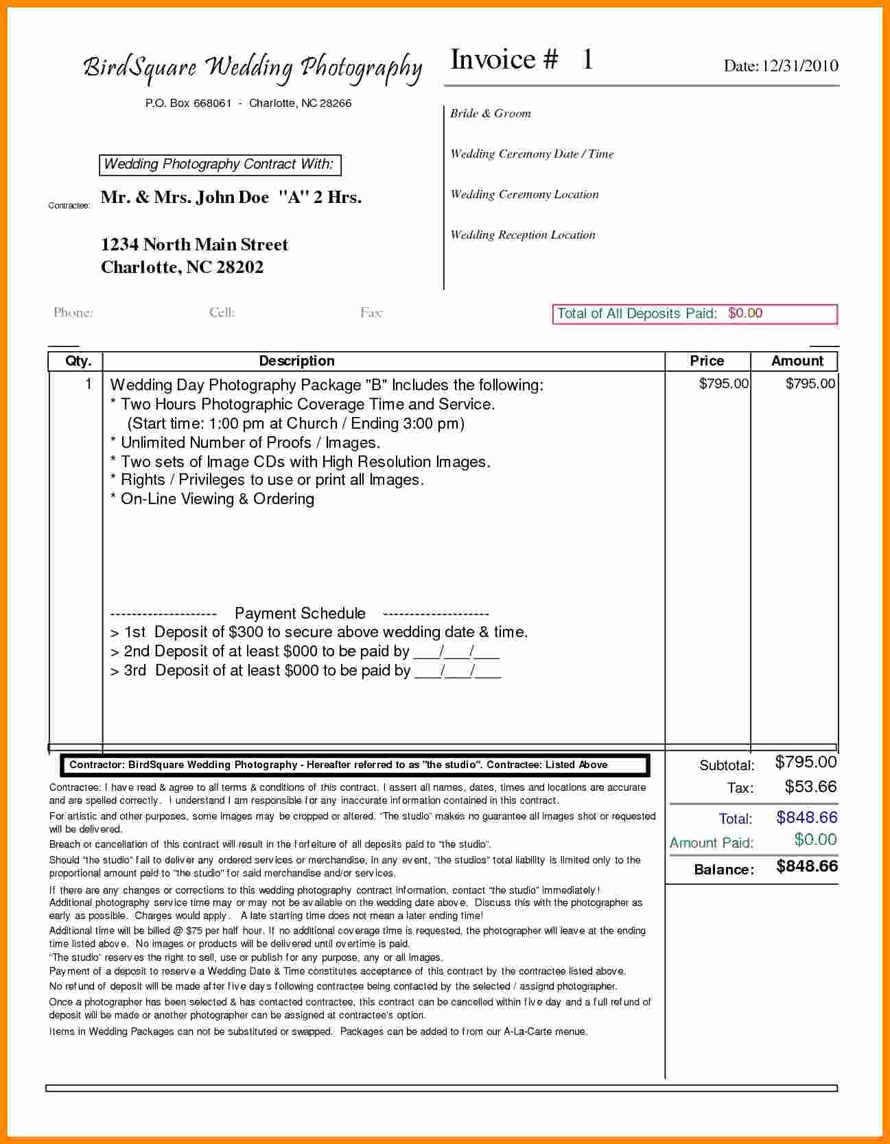 Event Planner Invoice Template Fresh 8 event Planning Invoice