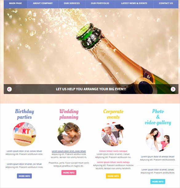 Event Planner Website Template Awesome 33 event Planning Website themes &amp; Templates