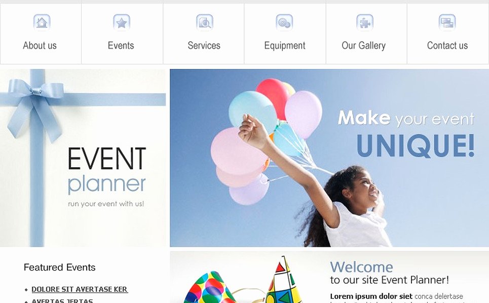 Event Planner Website Template Awesome event Planner Website Template