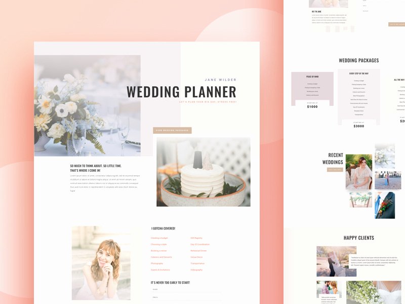 Event Planner Website Template Best Of Wedding Planner Website Template Design for Divi by