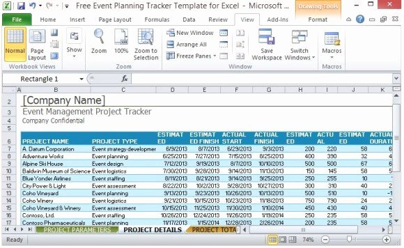 Event Planning Excel Template Fresh Free event Planning Tracker Template for Excel