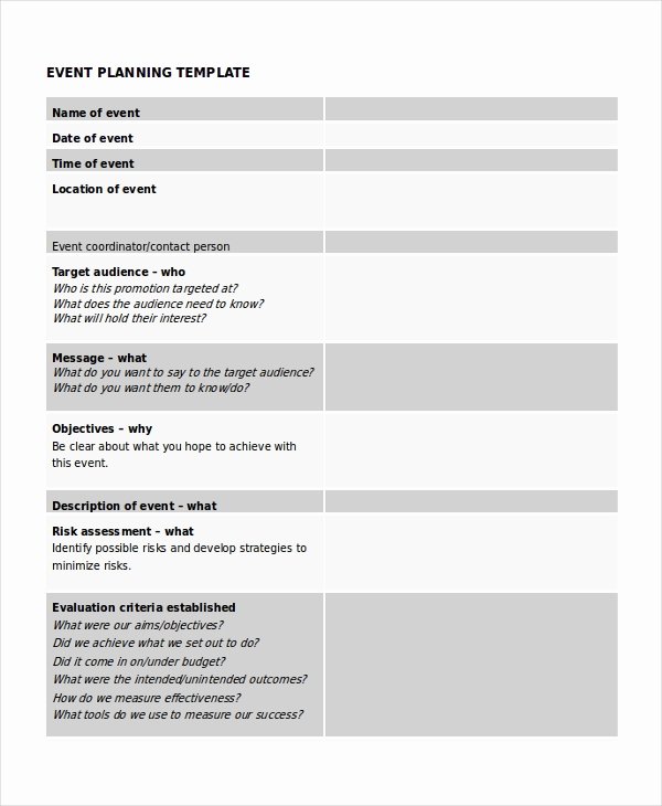 Event Planning Proposal Template Awesome event Outline Template 7 Free Word Pdf Document